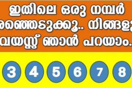 അത്ഭുതം! ഒരു നമ്പർ മതി വയസ്സ് കണ്ടു പിടിക്കാൻ! ഇതിലെ ഒരു നമ്പർ തിരഞ്ഞെടുക്കൂ; നിങ്ങളുടെ വയസ്സ് ഞാൻ പറയാം.!! | One Number Reveals Your Age