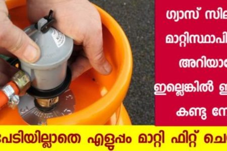 ഗ്യാസ് സിലിണ്ടർ മാറ്റിസ്ഥാപിക്കാൻ നിങ്ങൾക്ക് ഇപ്പോഴും പേടിയാണോ? എങ്കിൽ ഇതൊന്നു കണ്ടു നോക്കൂ.. ഒട്ടും പേടിയില്ലാതെ എളുപ്പം മാറ്റി ഫിറ്റ് ചെയ്യാം.!! To Replace Gas cylinder at Home