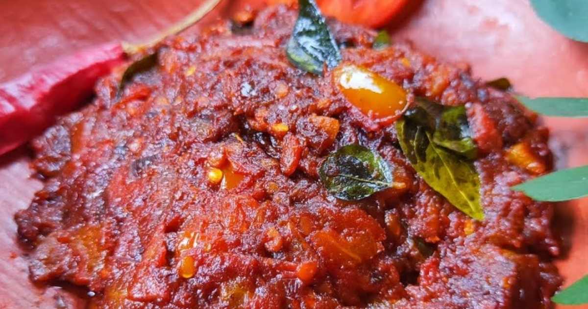 Kerala Style Tomato Chutney Recipe