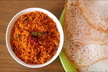 അപ്പത്തിനും ദോശയ്ക്കും പറ്റിയ നല്ല ചതച്ച ചമ്മന്തി . Chathacha chammandhi recipe