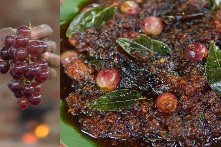 പൈനാപ്പിൾ കൂടെ മുന്തിരിയും കൊണ്ട് ഒരു നാടൻ മധുരക്കറി തയ്യാറാക്കാം Pineapple grape sweet curry recipe